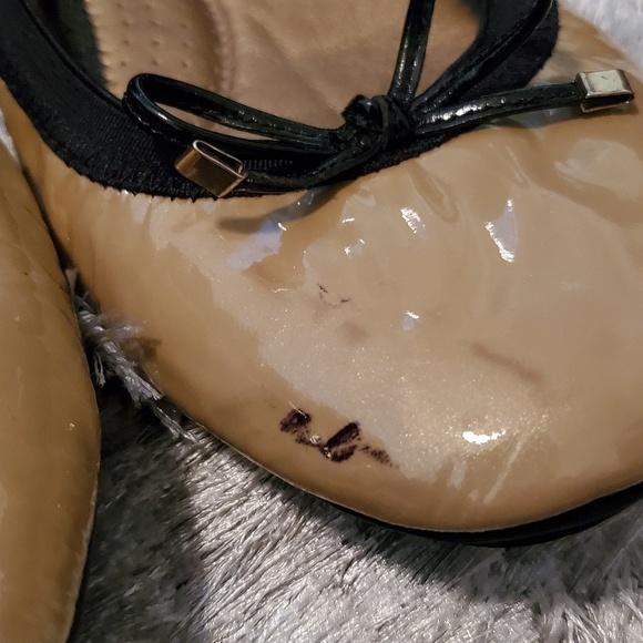 ME TOO HOOP Patent Ballet Flats with bows - Picture 3 of 7